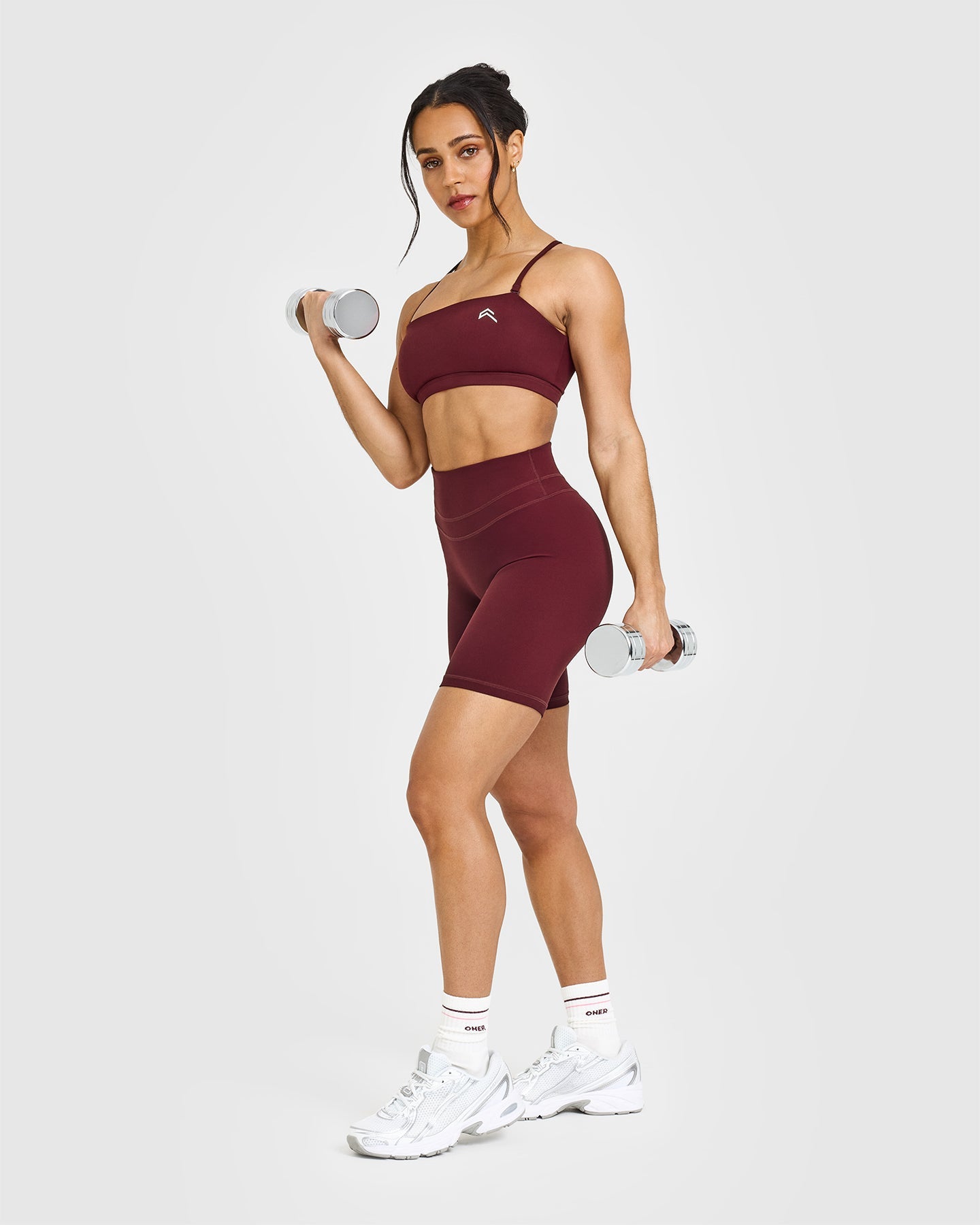 EasyLift™ Multi Way Bandeau Bralette with White Logo | Rosewood