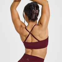 EasyLift™ Multi Way Bandeau Bralette with White Logo | Rosewood