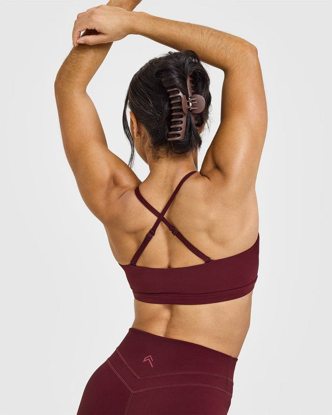 EasyLift™ Multi Way Bandeau Bralette with White Logo | Rosewood