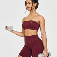 EasyLift™ Multi Way Bandeau Bralette with White Logo | Rosewood