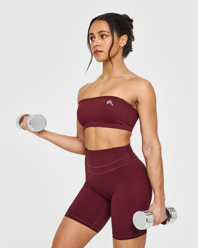 EasyLift™ Multi Way Bandeau Bralette with White Logo | Rosewood