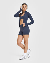 SoftMotion™ Jacket with White Logo | True Blue