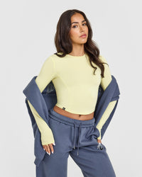 Mellow™ Soft Mid Long Sleeve Top | Pastel Yellow