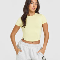 Mellowâ„¢ Soft Mid Short Sleeve T-Shirt | Pastel Yellow