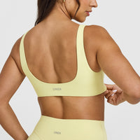 SoftMotion™ Scoop Back Bralette | Pastel Yellow