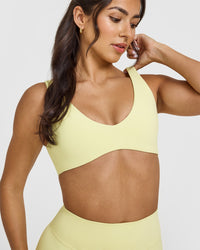 SoftMotion™ Scoop Back Bralette | Pastel Yellow