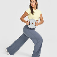 SoftMotion™ Short Sleeve Crop Top | Pastel Yellow