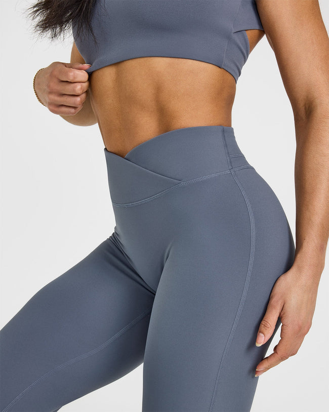 Unified Wrap Flared Bottoms | Granite Blue
