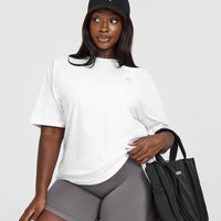 Classic Oversized Lightweight T-Shirt | White