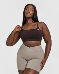 Everyday Cross Over Bralette | 70% Cocoa