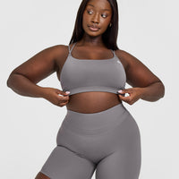 Everyday Cross Over Bralette | Ash Grey