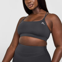 Everyday Cross Over Bralette | Coal