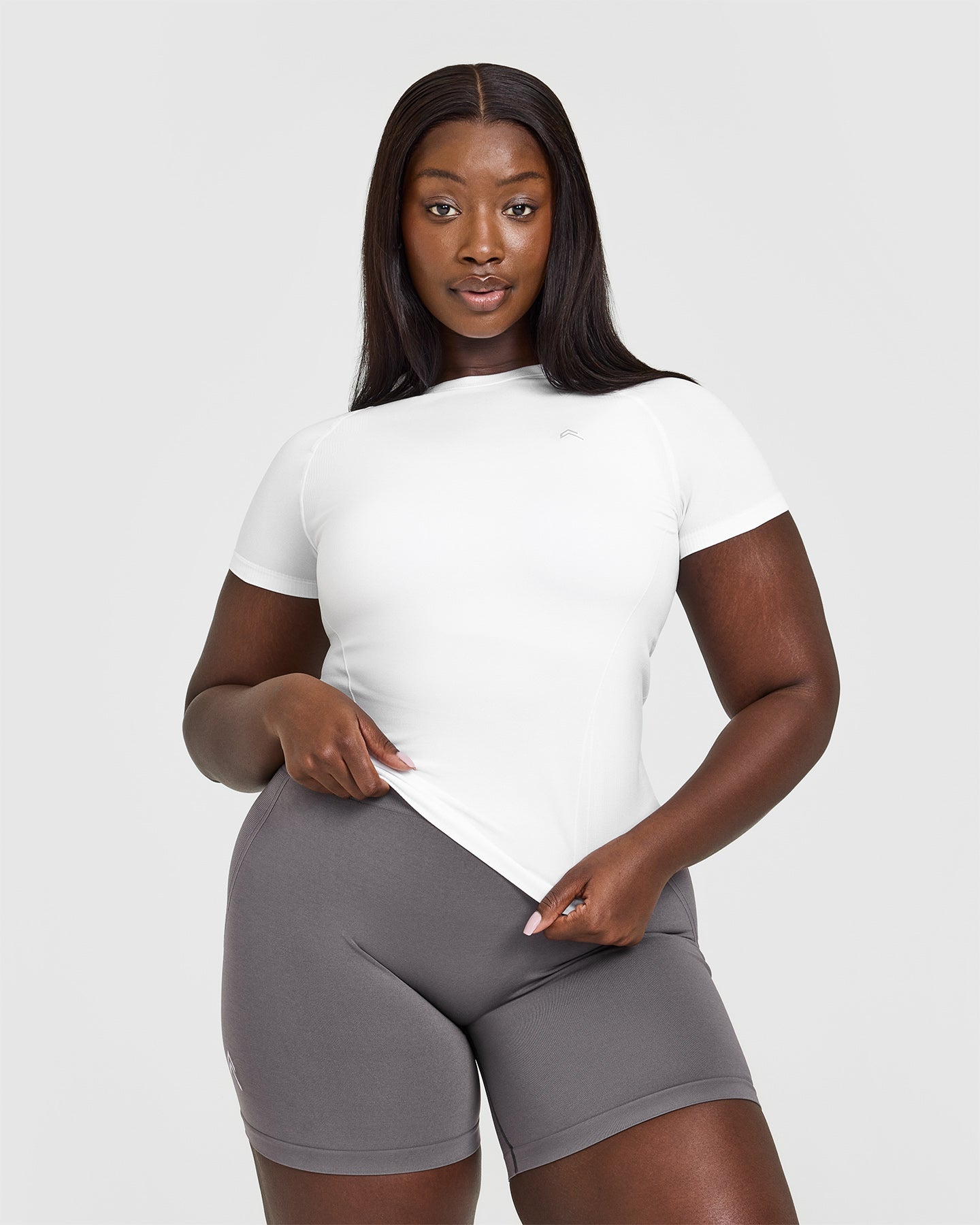 Go To Seamless Fitted Top | White
