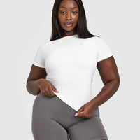 Go To Seamless Fitted Top | White