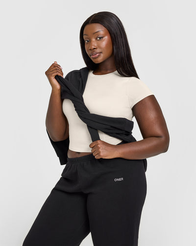 Mellow™ Soft Mid Short Sleeve T-Shirt | Sand