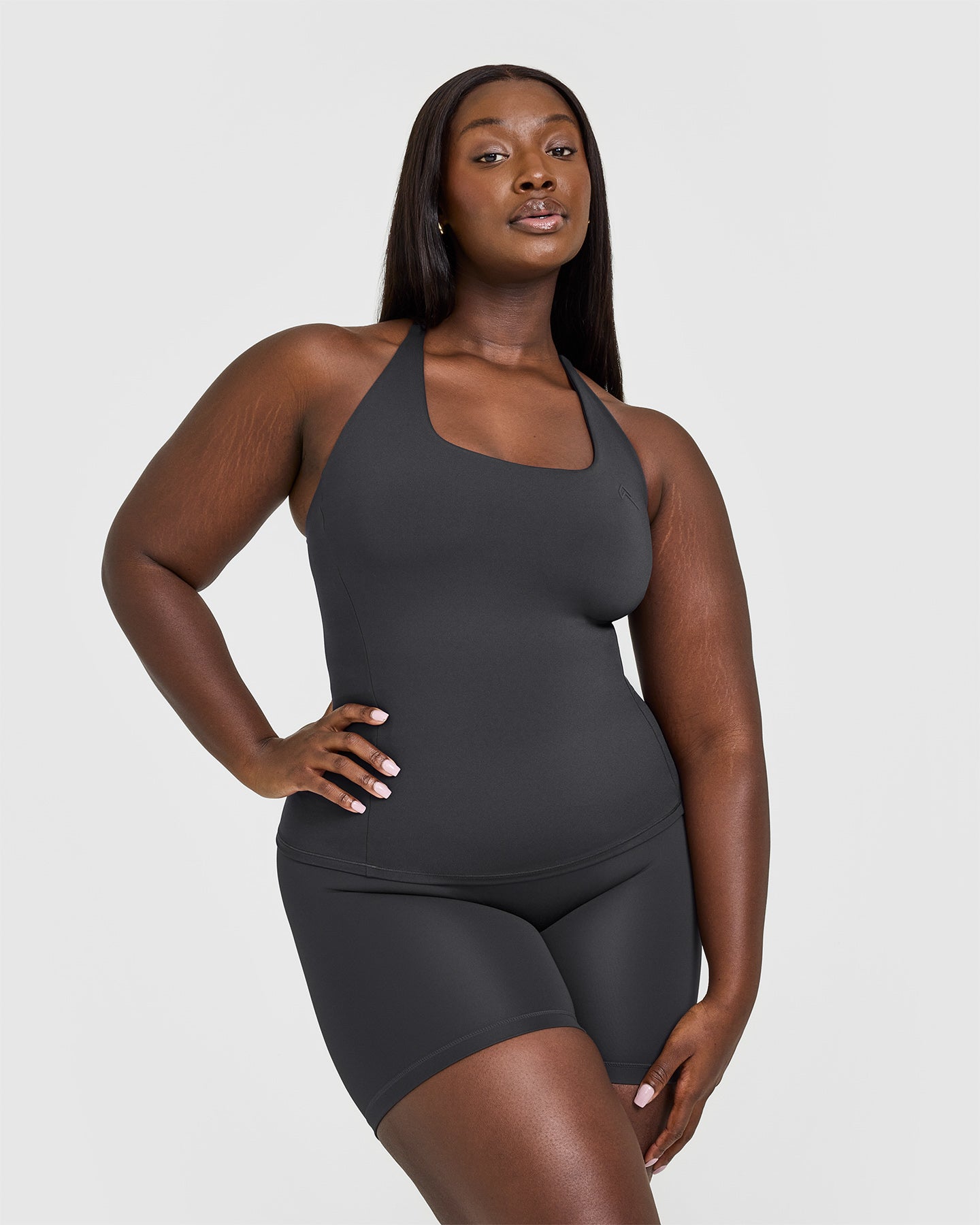 Timeless Square Neck Vest | Coal