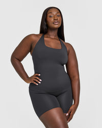 Timeless Square Neck Vest | Coal