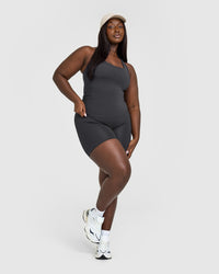 Timeless Square Neck Vest | Coal