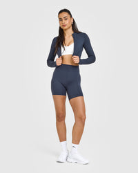 Timeless Crop Jacket | True Blue