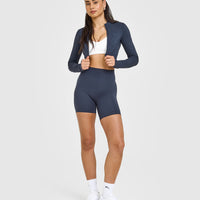 Timeless Crop Jacket | True Blue