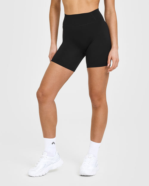 Oner Modal Timeless High Waisted Shorts 6" | Black