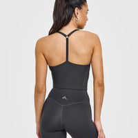 Timeless Square Neck Mid Vest | Coal