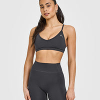 Timeless Strappy Bralette | Coal