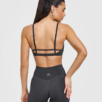 Timeless Strappy Bralette | Coal