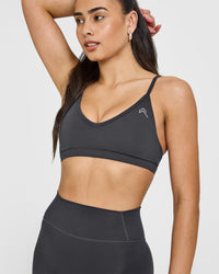 Timeless Strappy Bralette | Coal