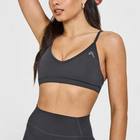 Timeless Strappy Bralette | Coal