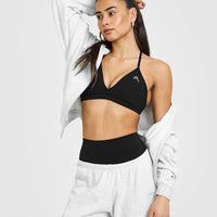 Unified Ultra Micro V Neck Bralette | Black