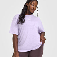 Washed Burnout T-Shirt | Lavender Purple
