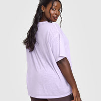 Washed Burnout T-Shirt | Lavender Purple