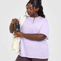 Washed Burnout T-Shirt | Lavender Purple