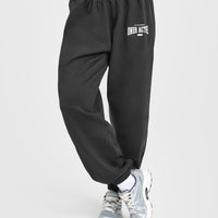Lightweight Joggers With Athletic Graphic | Soft Black