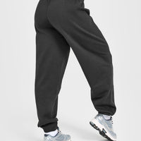 Lightweight Joggers With Athletic Graphic | Soft Black
