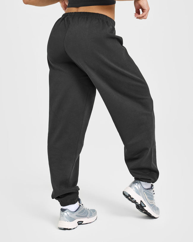 Lightweight Joggers With Athletic Graphic | Soft Black