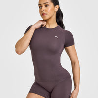 Go To Seamless Fitted Top | Umber Brown