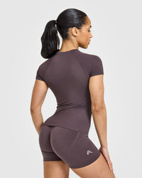 Go To Seamless Fitted Top | Umber Brown
