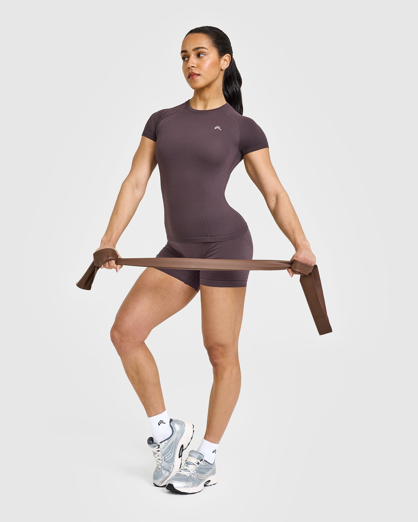 Go To Seamless Fitted Top | Umber Brown