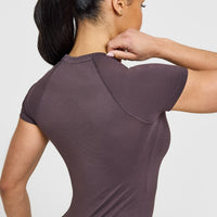 Go To Seamless Fitted Top | Umber Brown