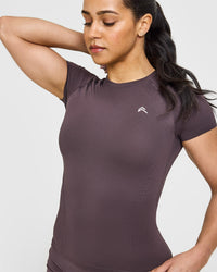 Go To Seamless Fitted Top | Umber Brown
