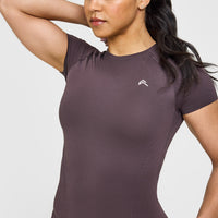 Go To Seamless Fitted Top | Umber Brown