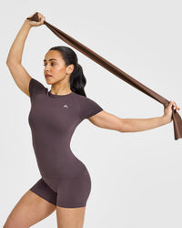 Go To Seamless Fitted Top | Umber Brown