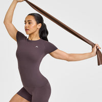 Go To Seamless Fitted Top | Umber Brown