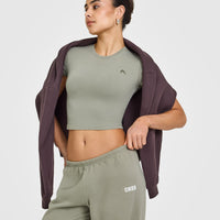 Mid Weight Joggers | Soft Sage Green