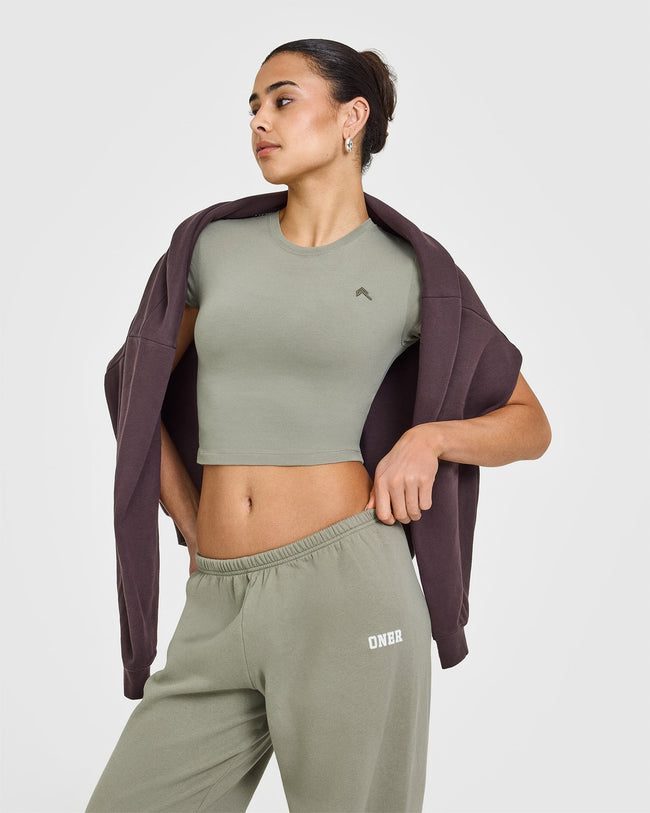 Mid Weight Joggers | Soft Sage Green