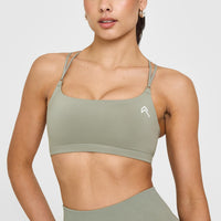 Everyday Cross Over Bralette | Soft Sage Green