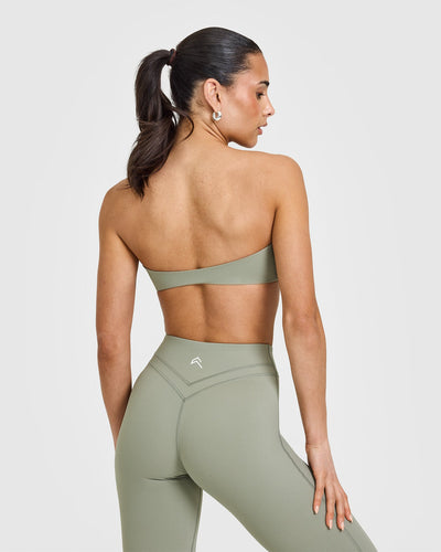 Unified Micro Bandeau Bralette | Soft Sage Green