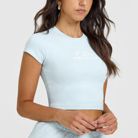 Cotton Baby T-Shirt with Graphic | Cloud Blue